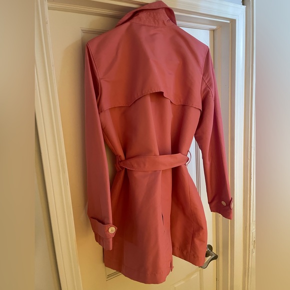 LAUREN Ralph Lauren Pink Belted Raincoat - Picture 5 of 8